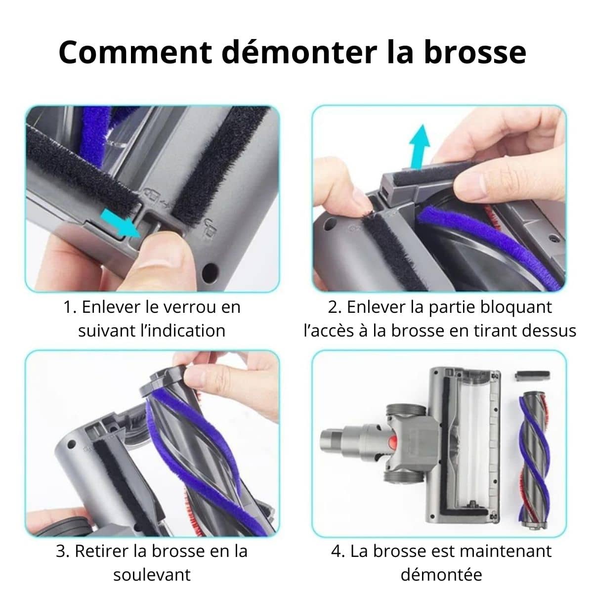 Comment démonter la brosse d'un aspirateur Dyson