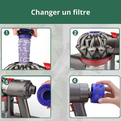 Guide pour changer le filtre du Dyson V6