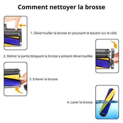 Comment nettoyer la brosse laser Dyson