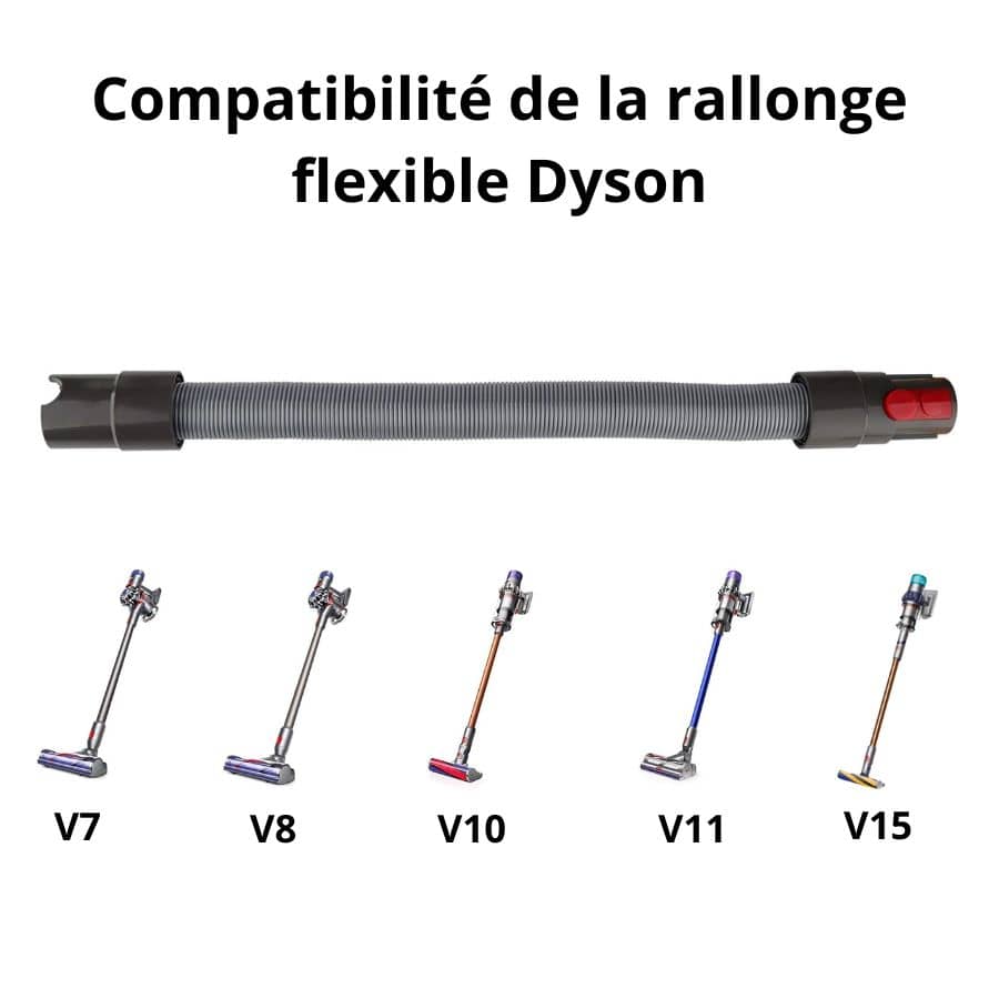 Compatibilité de la rallonge flexible Dyson