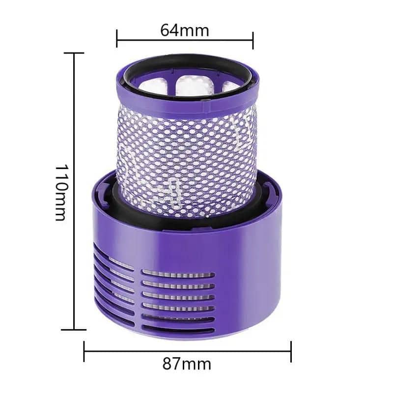 Taille du filtre aspirateur Dyson V10