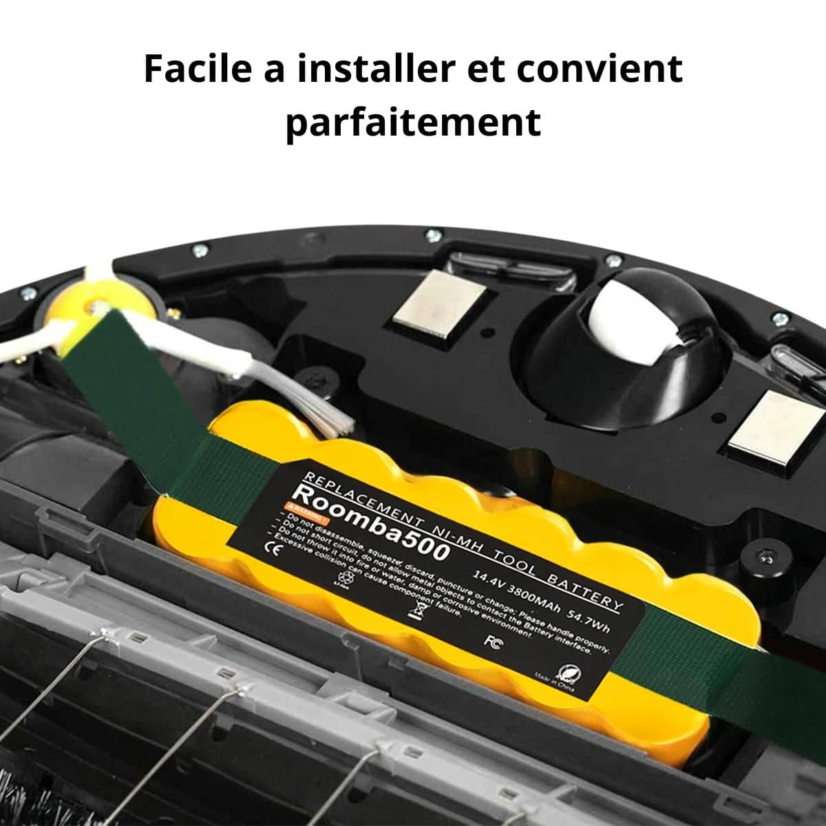 Emplacement de la batterie Roomba