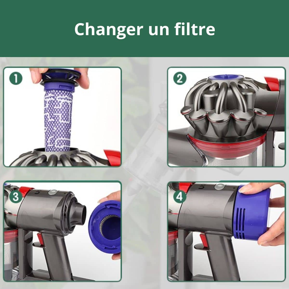 Guide de nettoyage du filtre de l'aspirateur Dyson V8